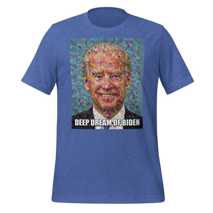 Deep Dream of Biden T - Shirt (unisex) - Heather True Royal - AI Store