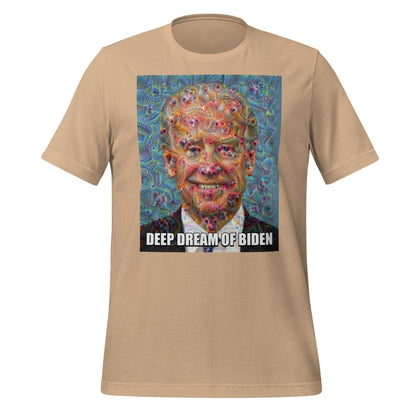 Deep Dream of Biden T - Shirt (unisex) - Tan - AI Store