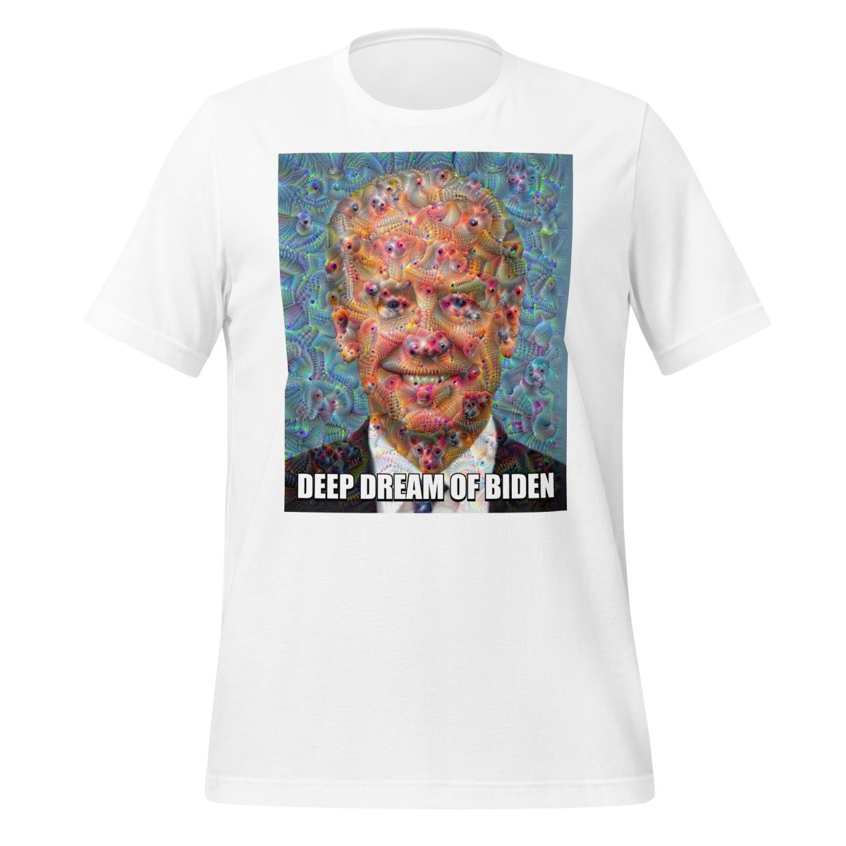 Deep Dream of Biden T - Shirt (unisex) - White - AI Store