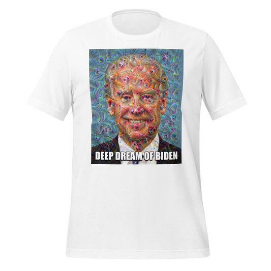 Deep Dream of Biden T-Shirt (unisex) - White - AI Store