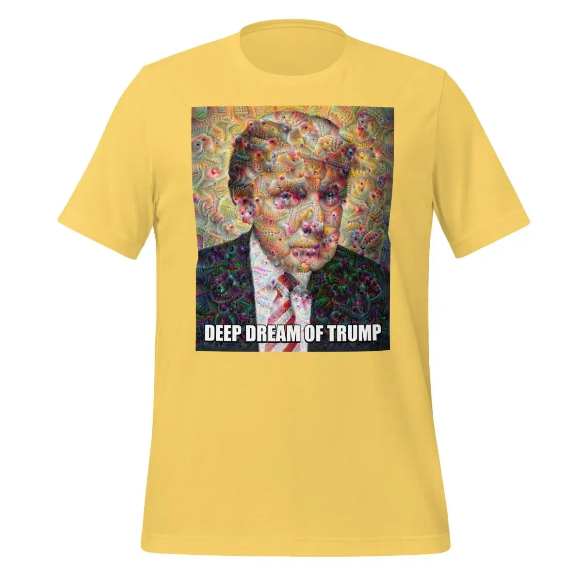 The Deep Dream of Trump T-shirt (unisex) Yellow / m.