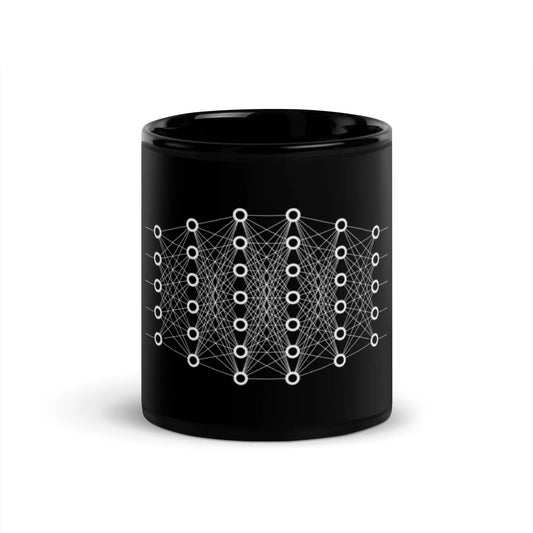 The Deep Learning Black Glossy Mug 11 Oz.