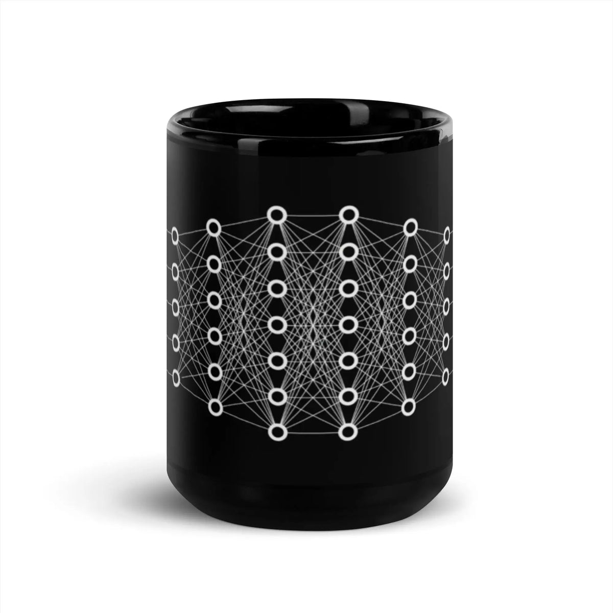 Deep Learning Black Glossy Mug - 15 oz