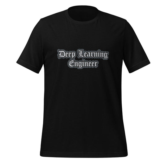 Deep Learning Engineer Gothic T-Shirt (unisex) - Black - AI Store