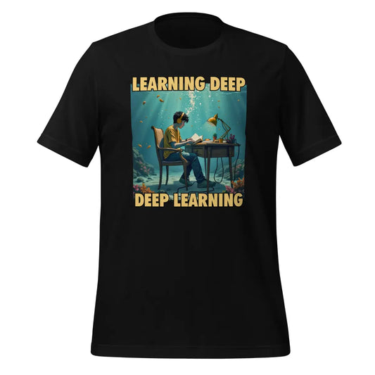 The Deep Learning Under Water T-shirt 2 (unisex) Black / m.