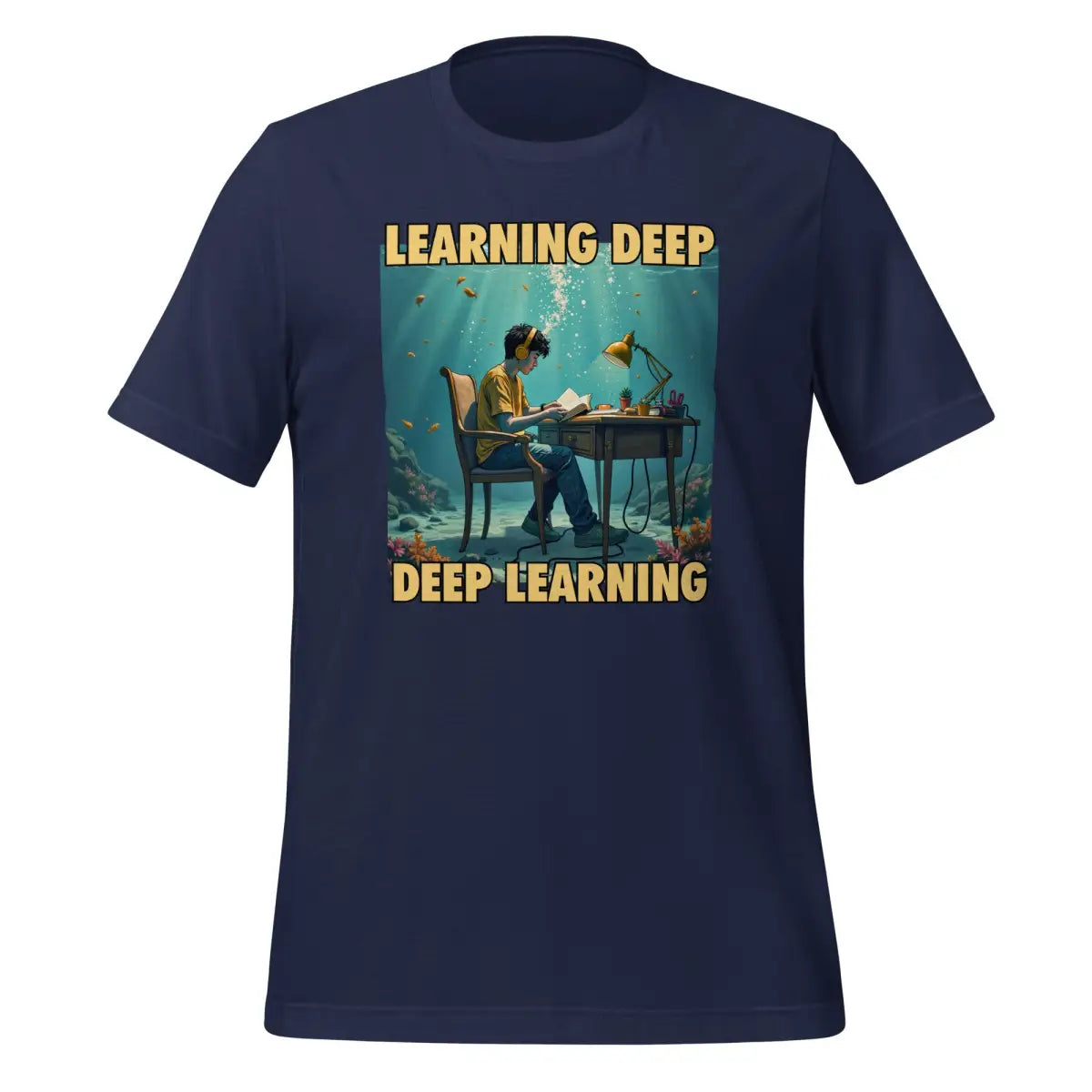 The Deep Learning Under Water T-shirt 2 (unisex) Navy / m.