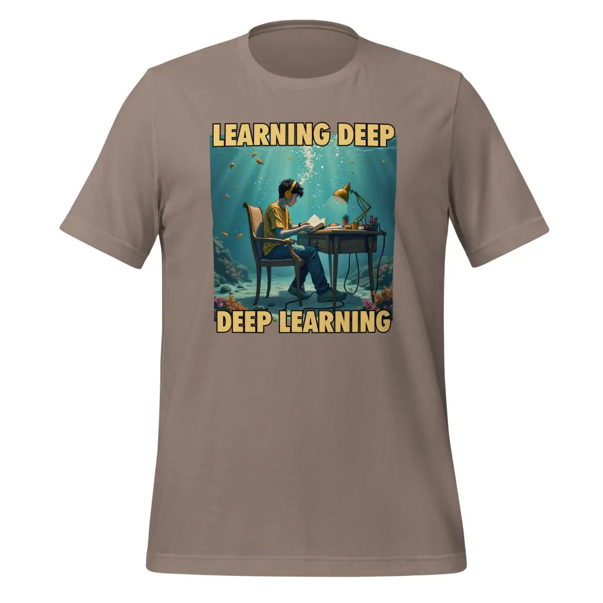 The Deep Learning Under Water T-shirt 2 (unisex) Pebble / m.