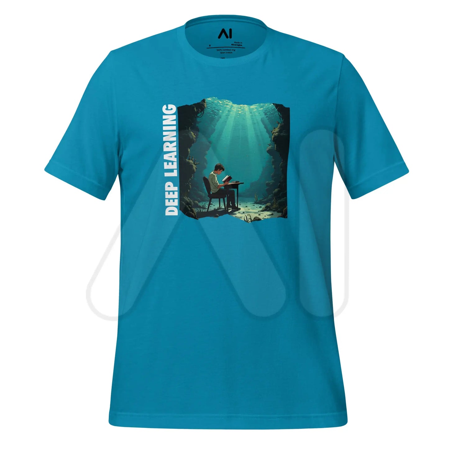 Deep Learning Under Water T-Shirt 3 (unisex) - Aqua / M