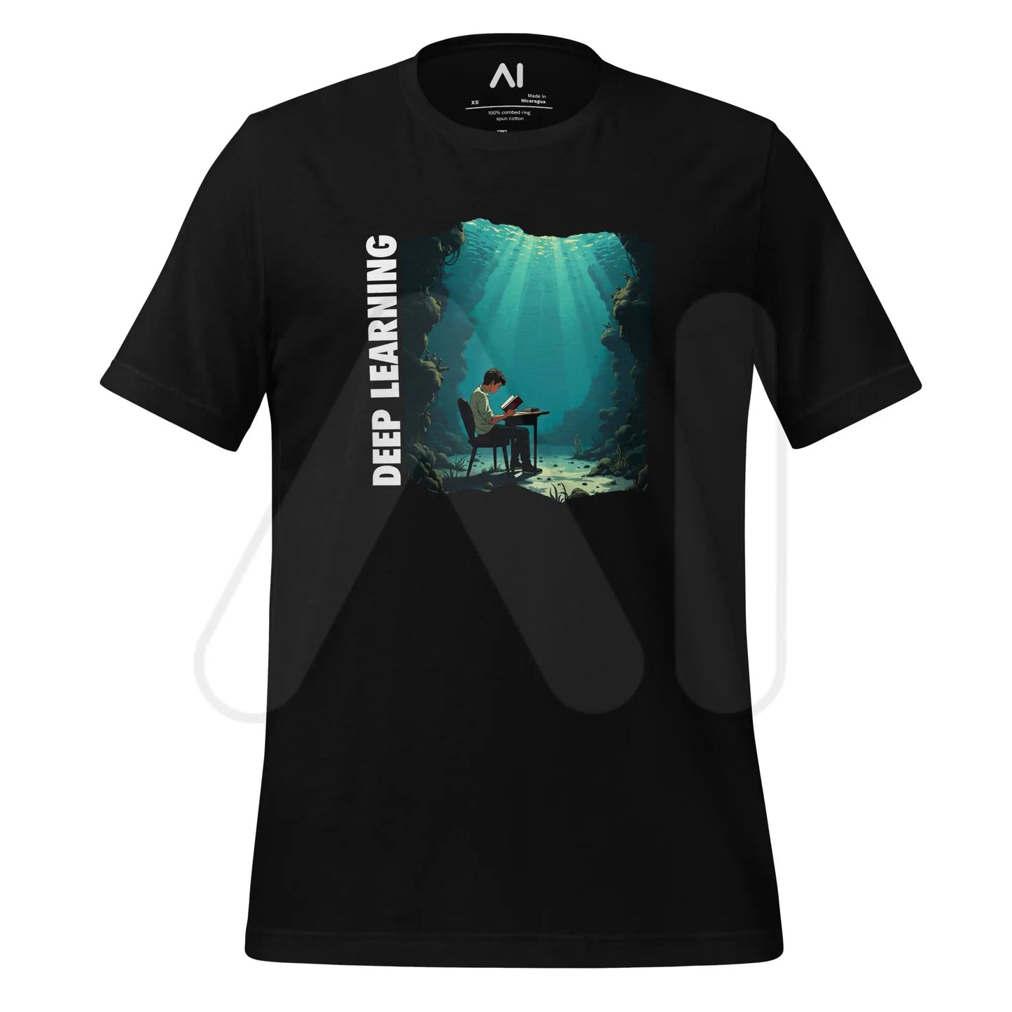 Deep Learning Under Water T-Shirt 3 (unisex) - Black / M