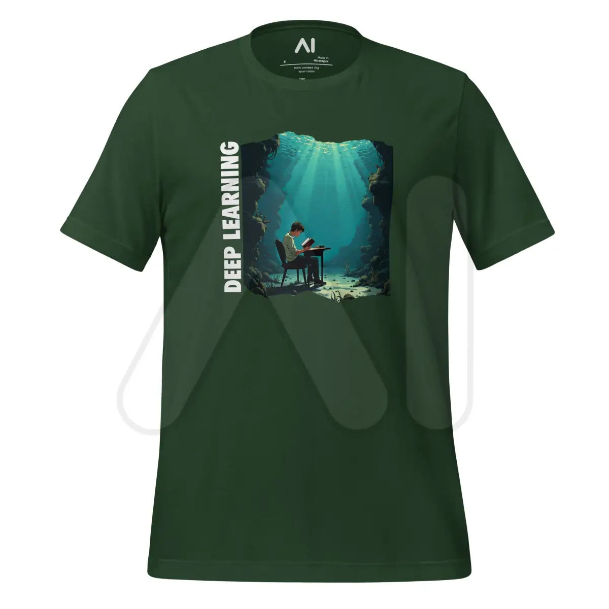 Deep Learning Under Water T-Shirt 3 (unisex) - Forest / M