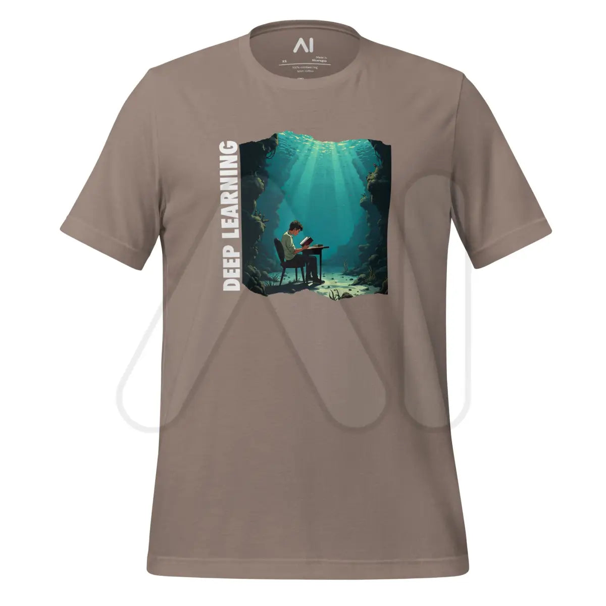 Deep Learning Under Water T-Shirt 3 (unisex) - Pebble / M