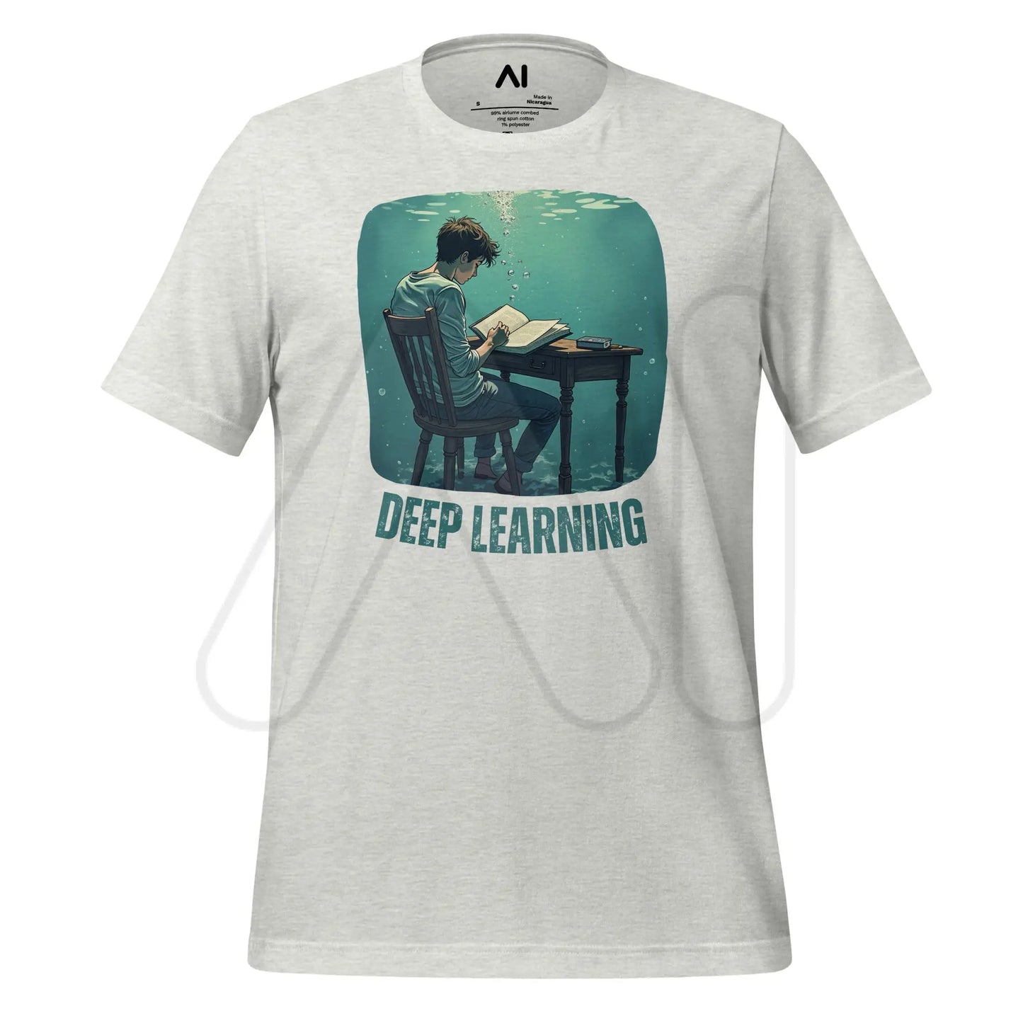 Deep Learning Under Water T-Shirt (unisex) - Ash / M