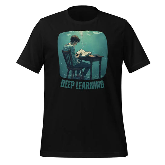 The Deep Learning Under Water T-shirt (unisex) Black / m.