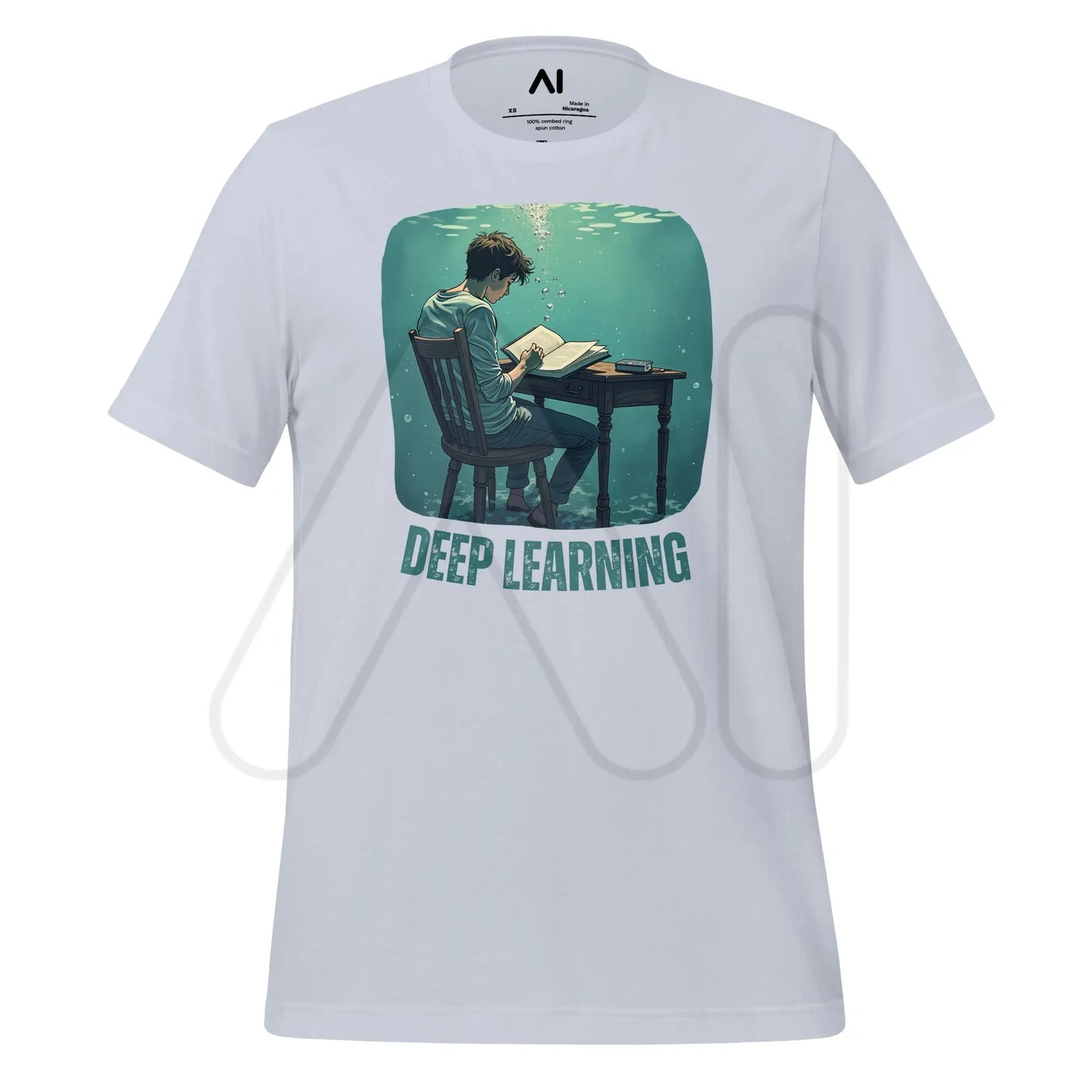 Deep Learning Under Water T-Shirt (unisex) - Light Blue / M