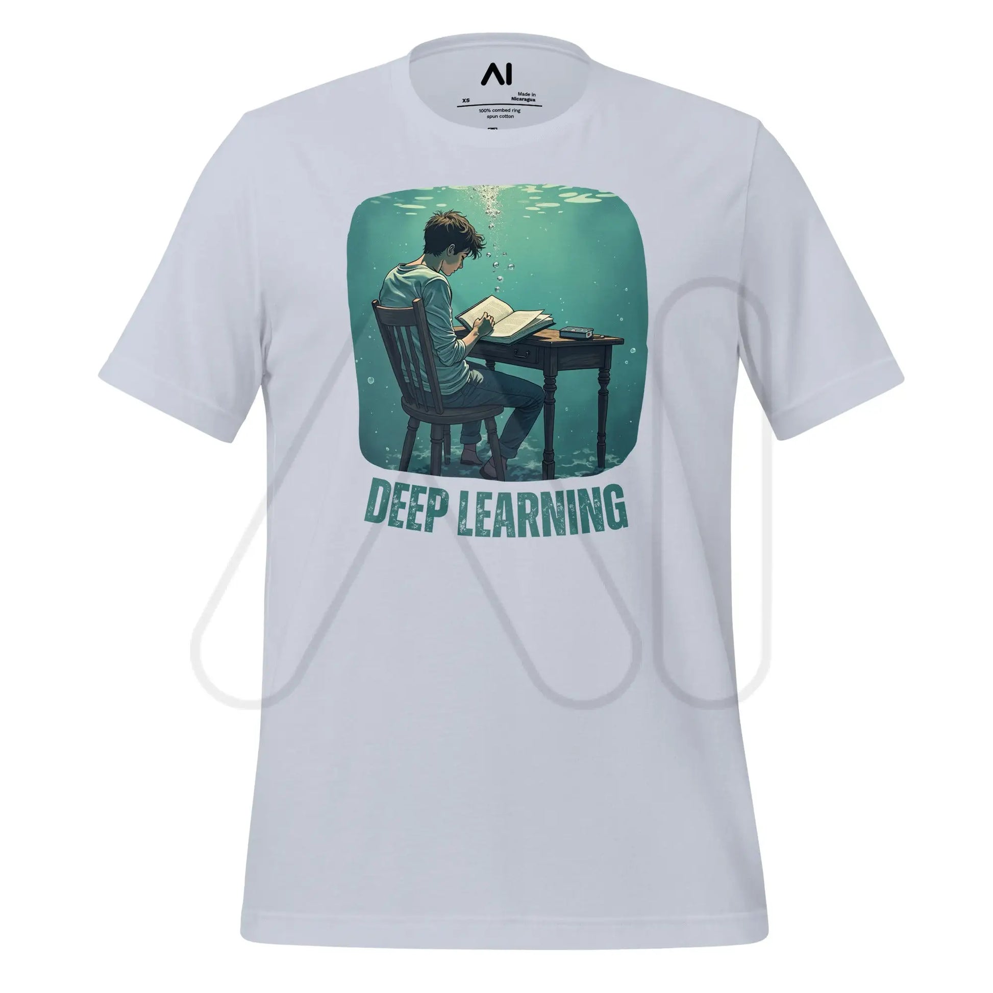 Deep Learning Under Water T-Shirt (unisex) - Light Blue / M