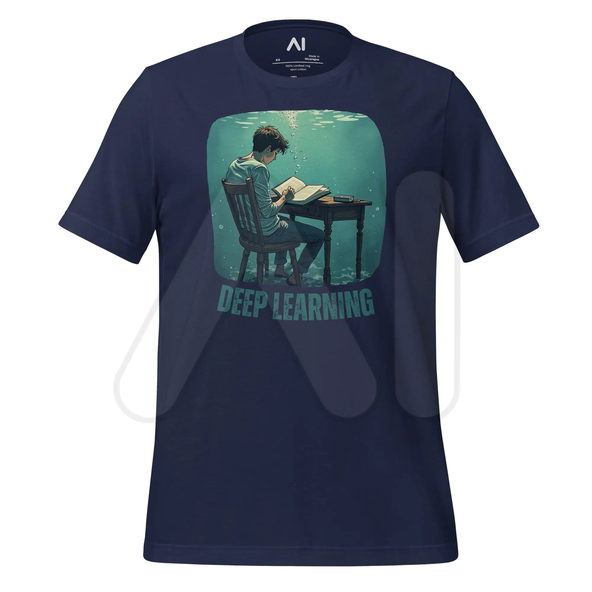 Deep Learning Under Water T-Shirt (unisex) - Navy / M