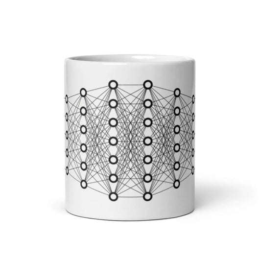 The Deep Learning White Glossy Mug 11 Oz.