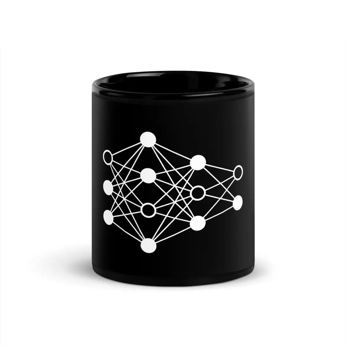 The Deep Neural Network Black Glossy Mug 3 11 Oz.