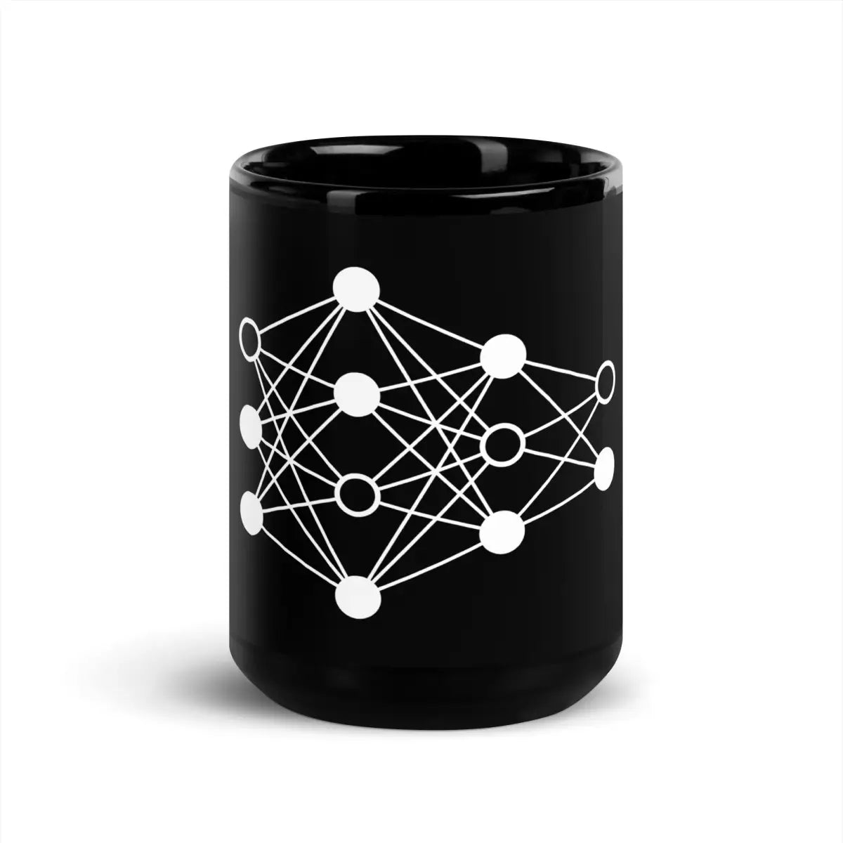 The Deep Neural Network Black Glossy Mug 3 15 Oz.