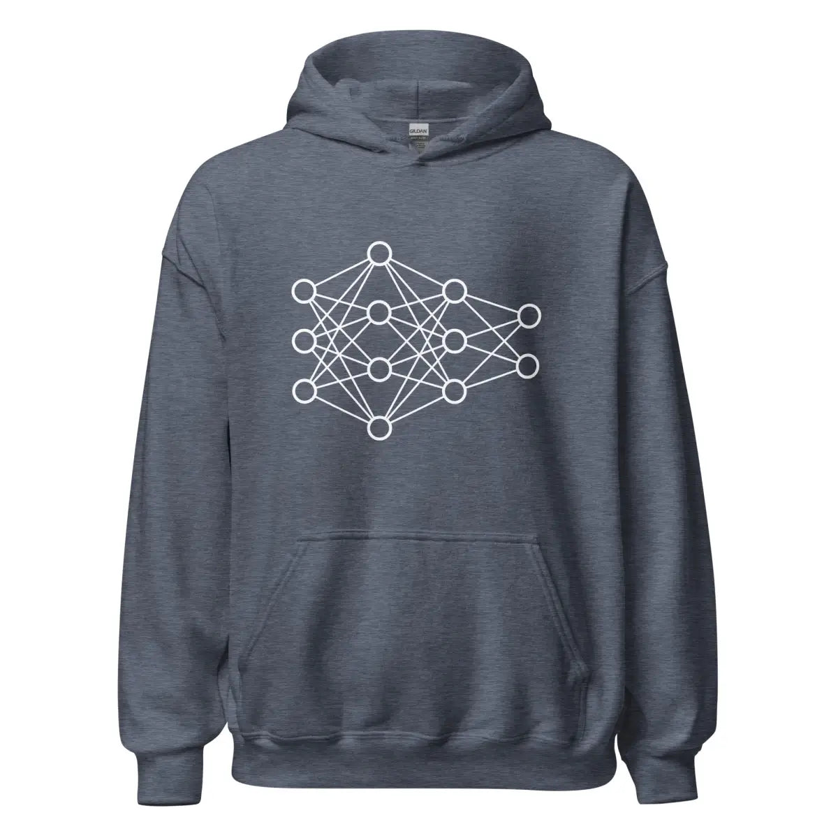 Deep Neural Network Hoodie 1 (unisex) - Heather Sport Dark Navy / M