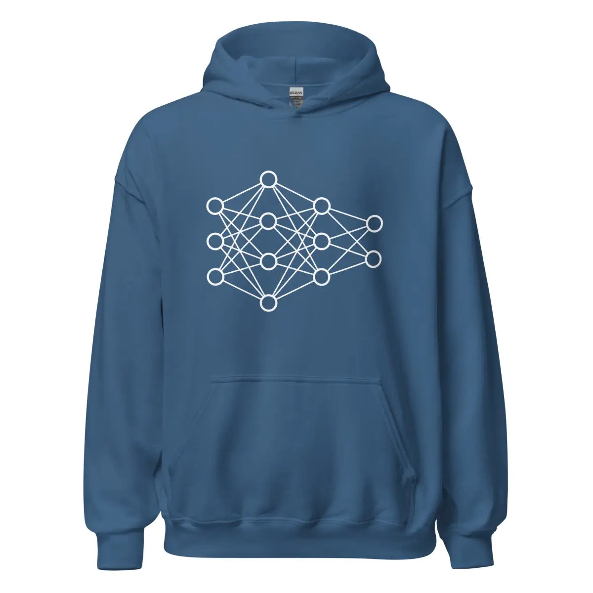 Deep Neural Network Hoodie 1 (unisex) - Indigo Blue / M