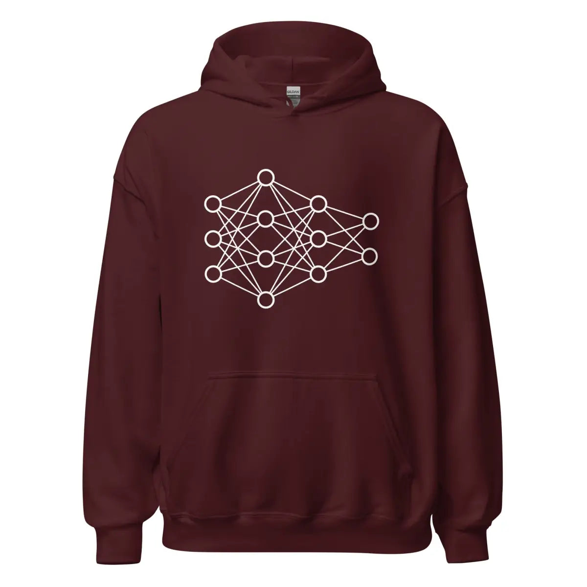 Deep Neural Network Hoodie 1 (unisex) - Maroon / M