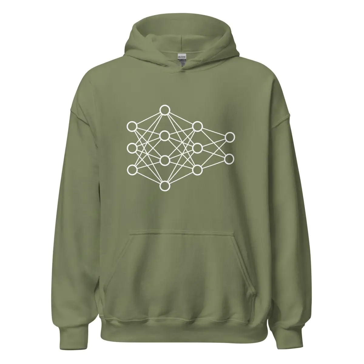 Deep Neural Network Hoodie 1 (unisex) - Military Green / M