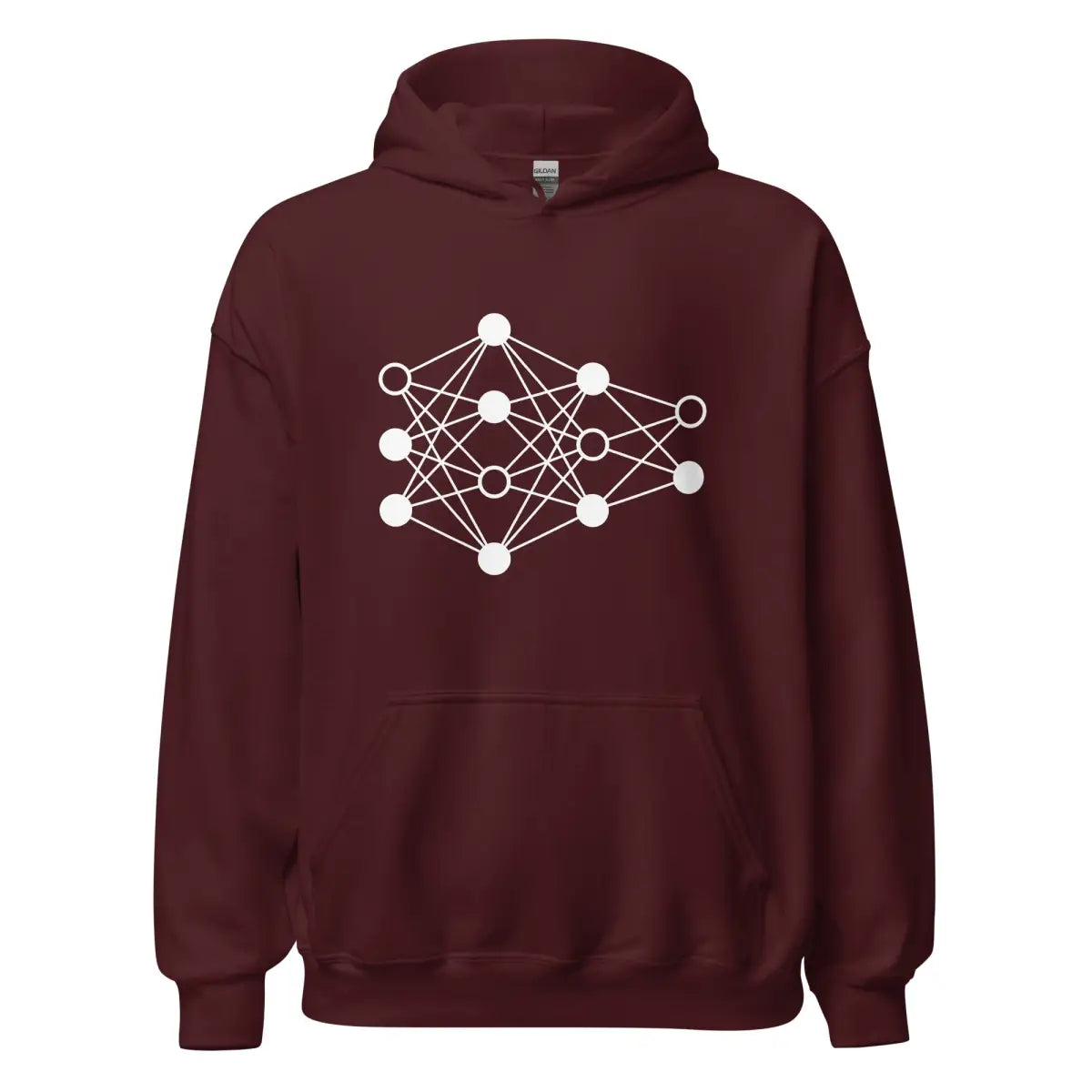 Deep Neural Network Hoodie 3 (unisex) - Maroon / M