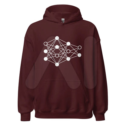 Deep Neural Network Hoodie 3 (unisex) - Maroon / M