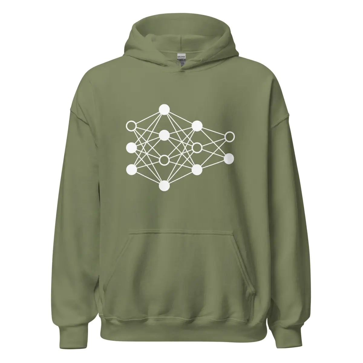 Deep Neural Network Hoodie 3 (unisex) - Military Green / M