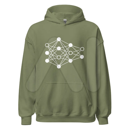 Deep Neural Network Hoodie 3 (unisex) - Military Green / M