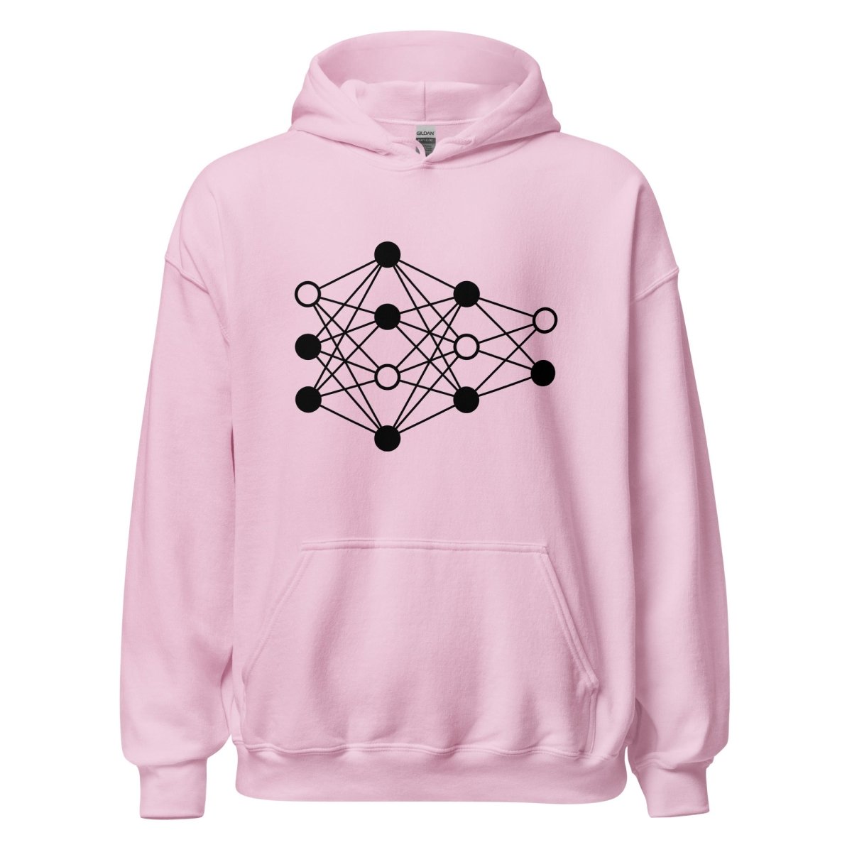 Deep Neural Network Hoodie 4 (unisex) - Light Pink - AI Store