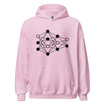 Deep Neural Network Hoodie 4 (unisex) - Light Pink - AI Store