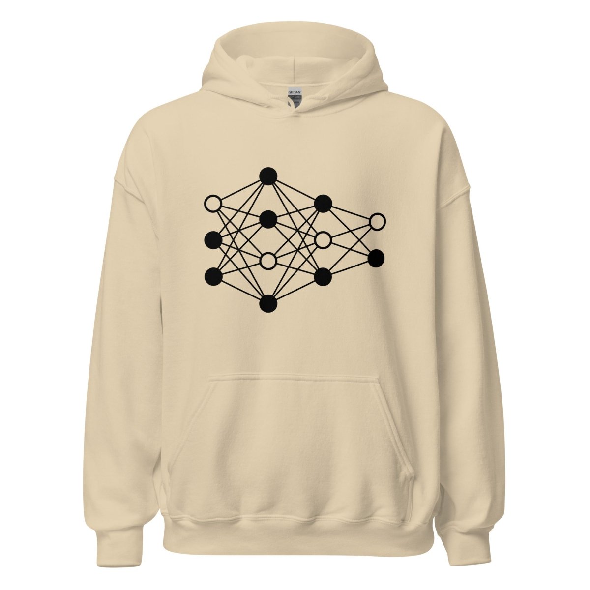 Deep Neural Network Hoodie 4 (unisex) - Sand - AI Store