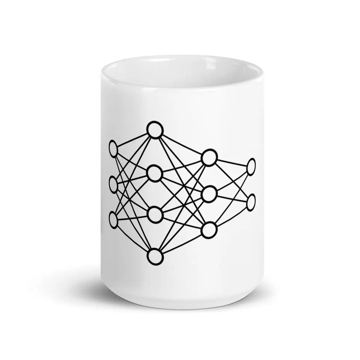 Deep Neural Network White Glossy Mug 2 - 15 oz