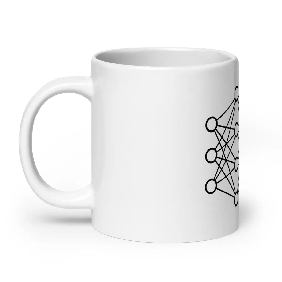 Deep Neural Network White Glossy Mug 2