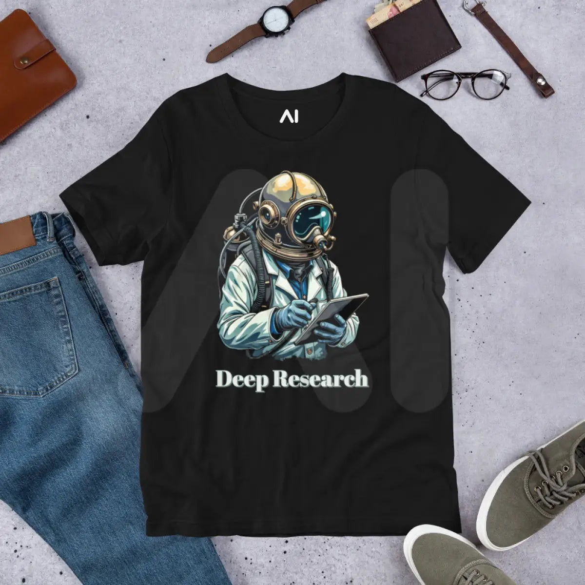 Deep Research Diver T-Shirt (unisex)