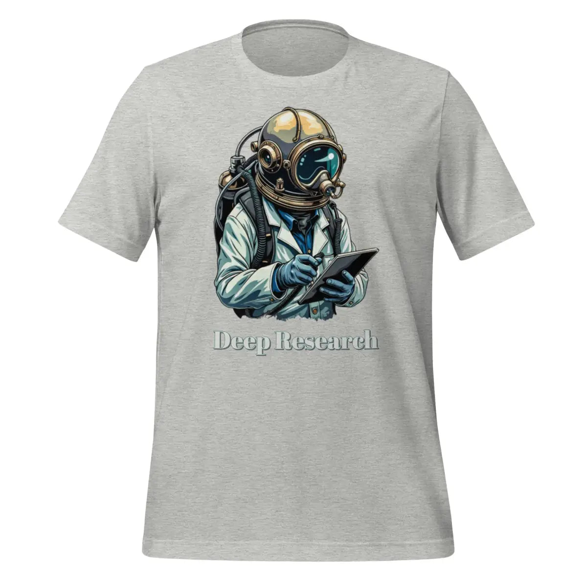 Deep Research Diver T-Shirt (unisex) - Athletic Heather / M