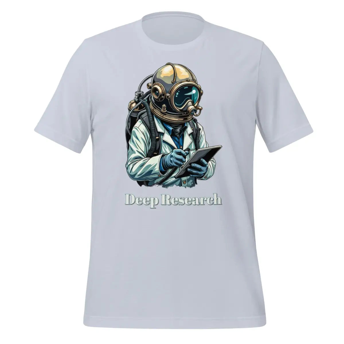 Deep Research Diver T-Shirt (unisex) - Light Blue / M