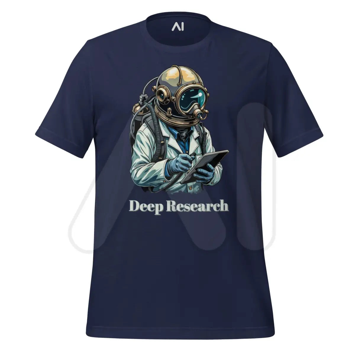 Deep Research Diver T-Shirt (unisex) - Navy / M