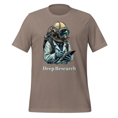 Deep Research Diver T-Shirt (unisex) - Pebble / M