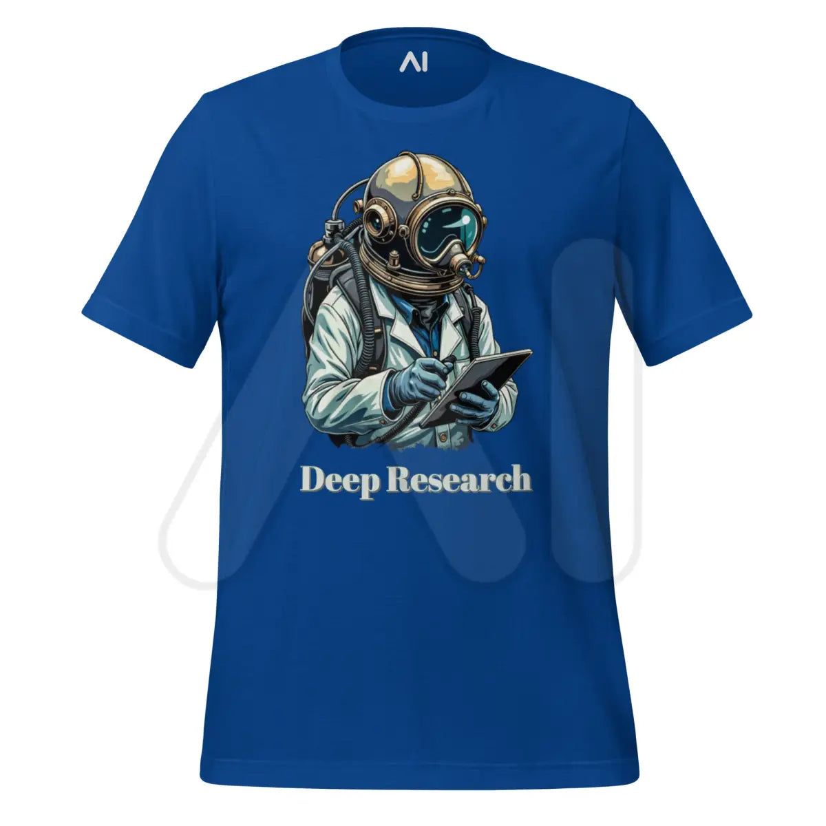 Deep Research Diver T-Shirt (unisex) - True Royal / M