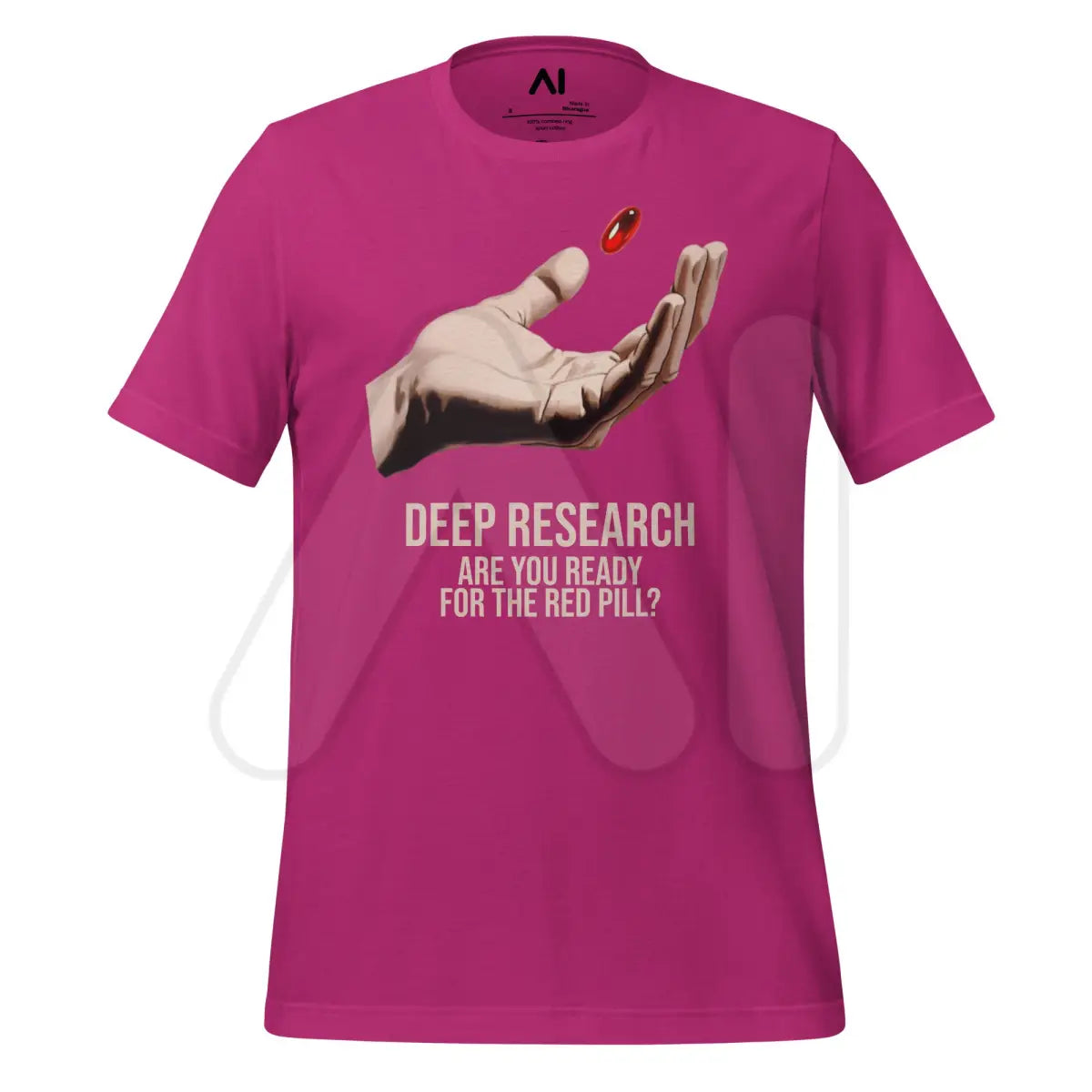 Deep Research Red Pill T-Shirt (unisex) - Berry / M