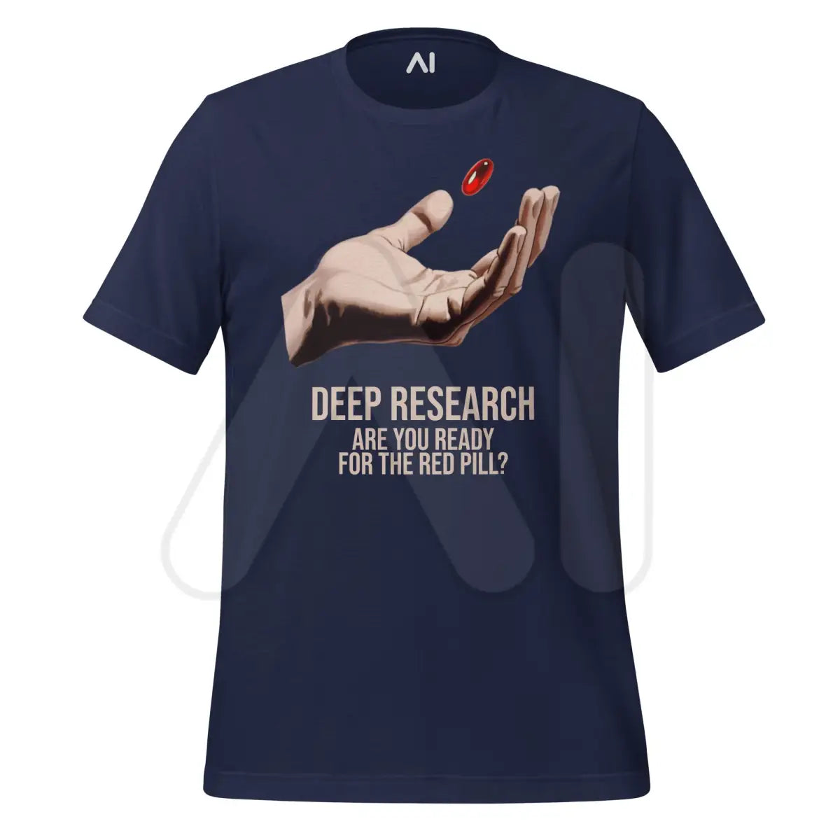 Deep Research Red Pill T-Shirt (unisex) - Navy / M