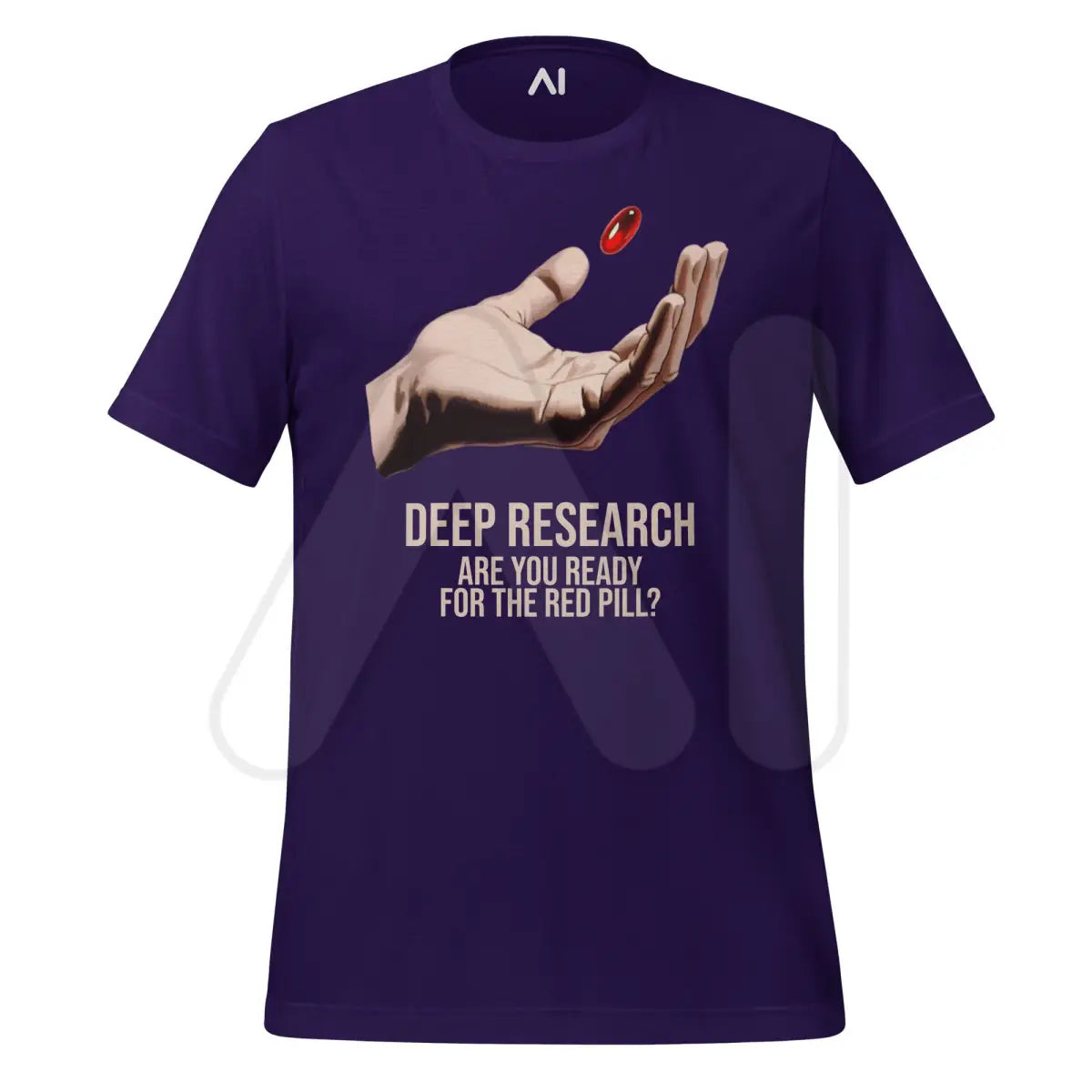 Deep Research Red Pill T-Shirt (unisex) - Team Purple / M