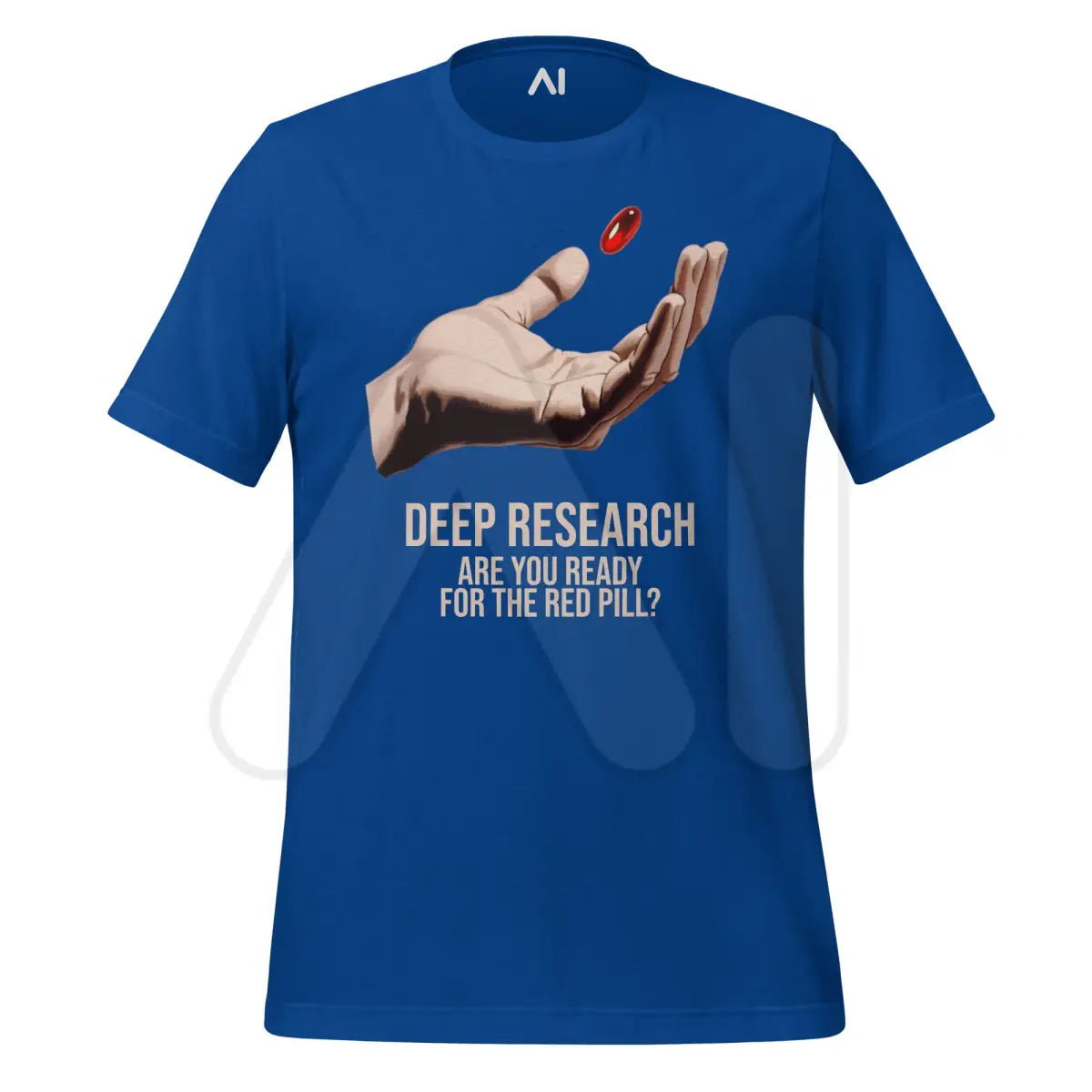 Deep Research Red Pill T-Shirt (unisex) - True Royal / M