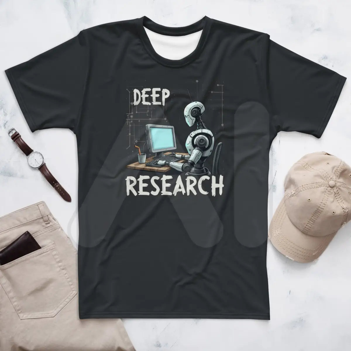 Deep Research Robot T-Shirt (men)