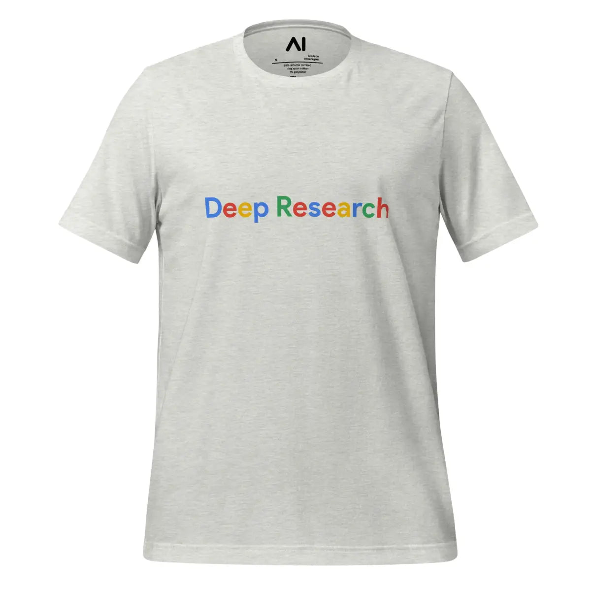 Deep Research Search Logo T-Shirt (unisex) - Ash / M