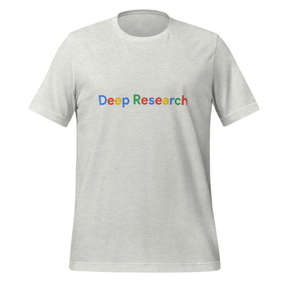 Deep Research Search Logo T-Shirt (unisex) - Ash / M