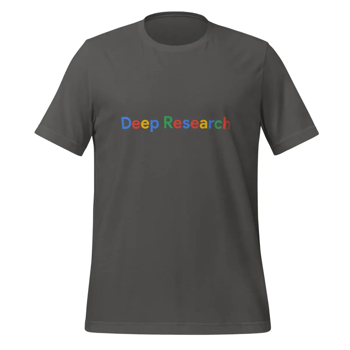 Deep Research Search Logo T-Shirt (unisex) - Asphalt / M